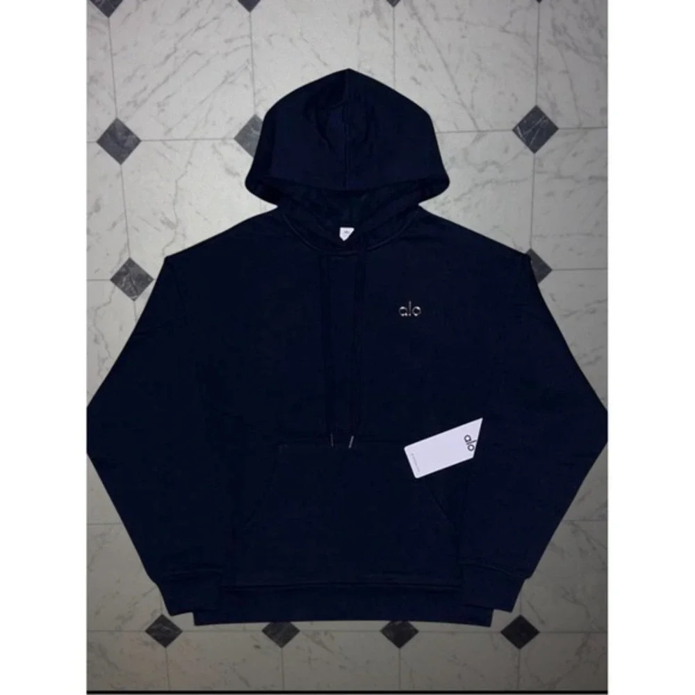 Alo Accolade Navy Hoodie Pullover Women's NWT Size XS